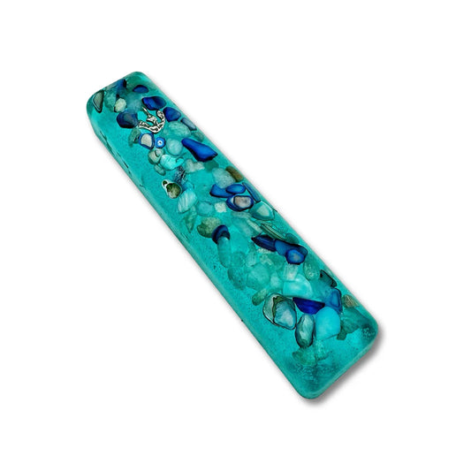 Crystals Colorful Hand Made Mezuzah