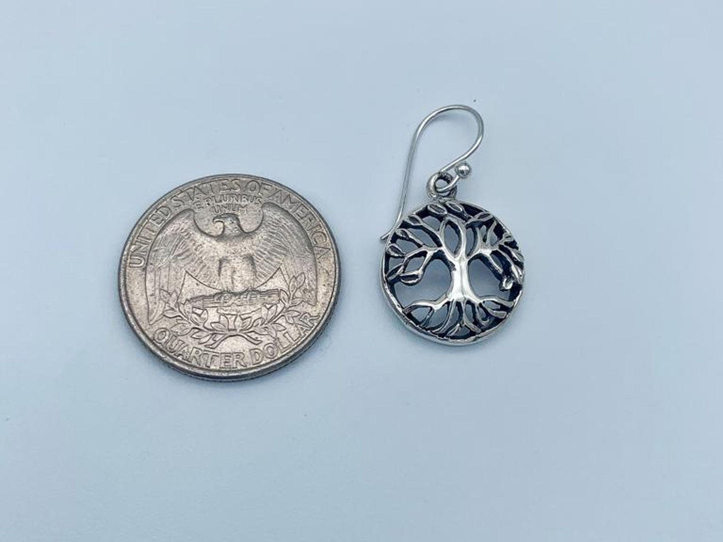 Sterling Silver Ahava Earrings (Love)