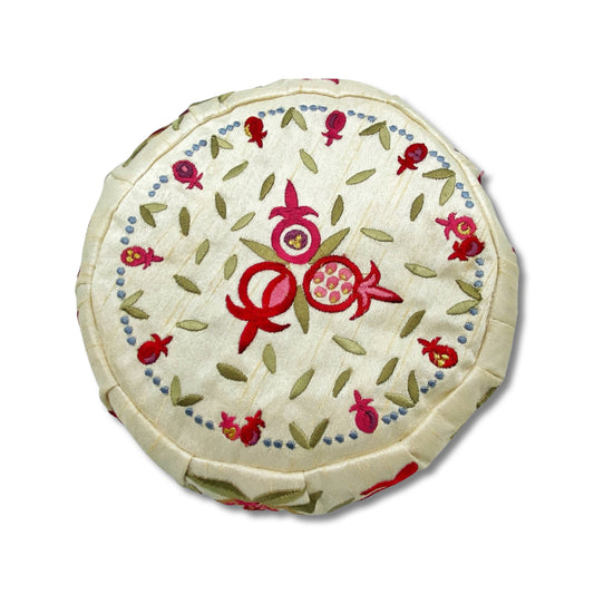 Pomegranate Embroidered Big Kippah