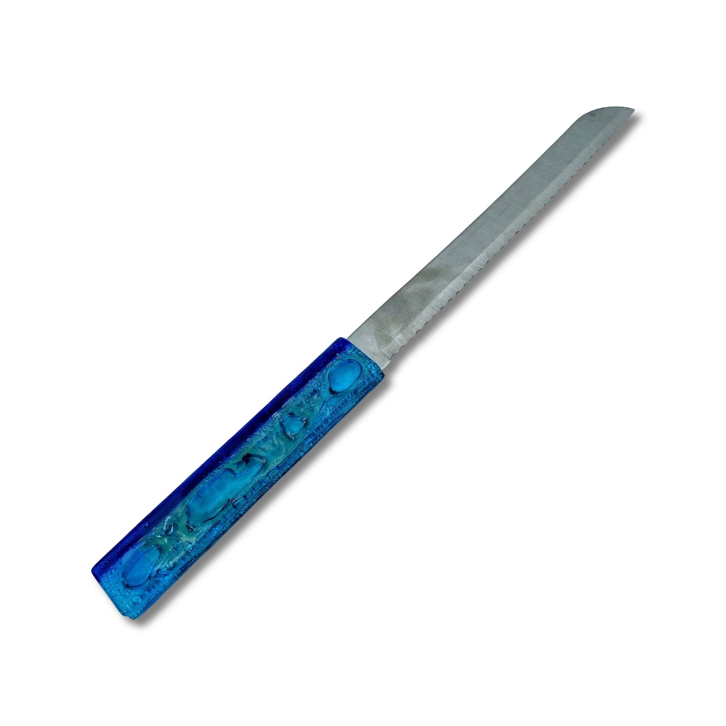 Stainless steel & Bubble Glass Bread Knife