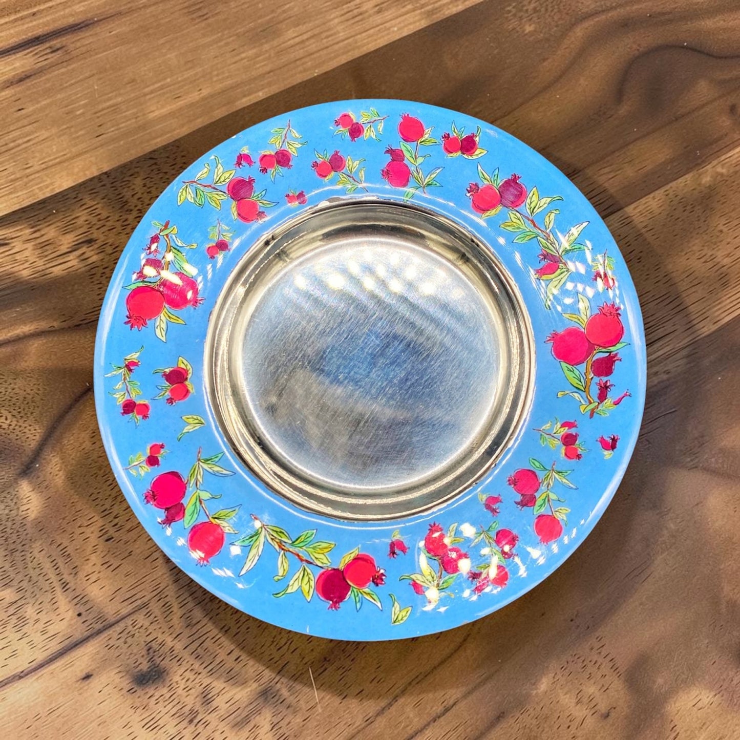 Pomegranate Design Stainless Steel Kiddush Cup