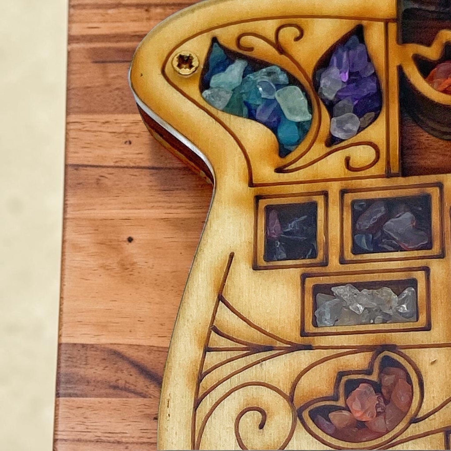 Wood Double Hamsa Home Blessing