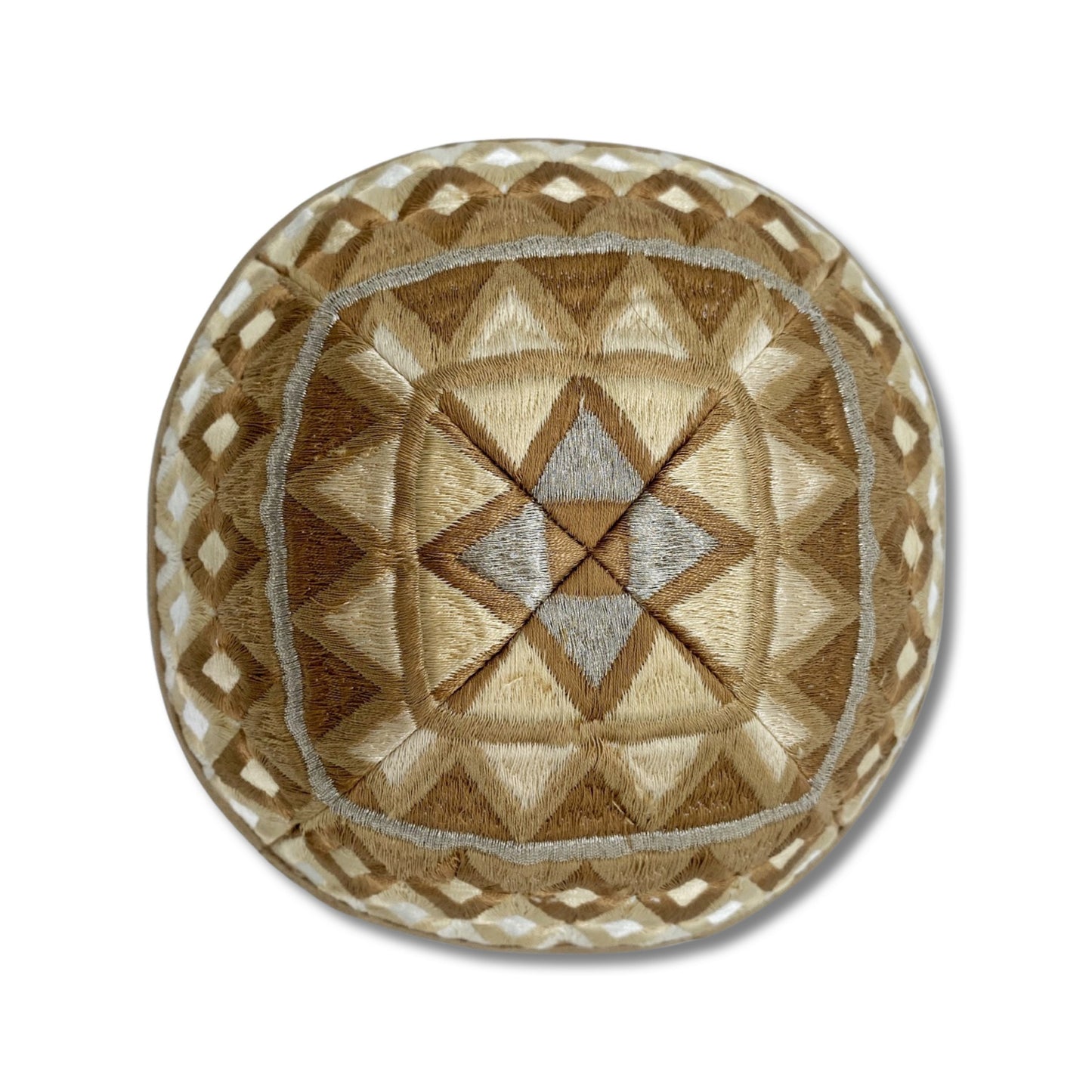 Blue/Gold Embroidered Kippah