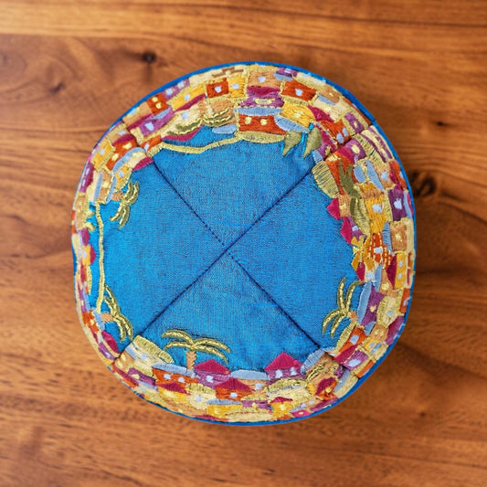 Jerusalem Embroidered Kippah
