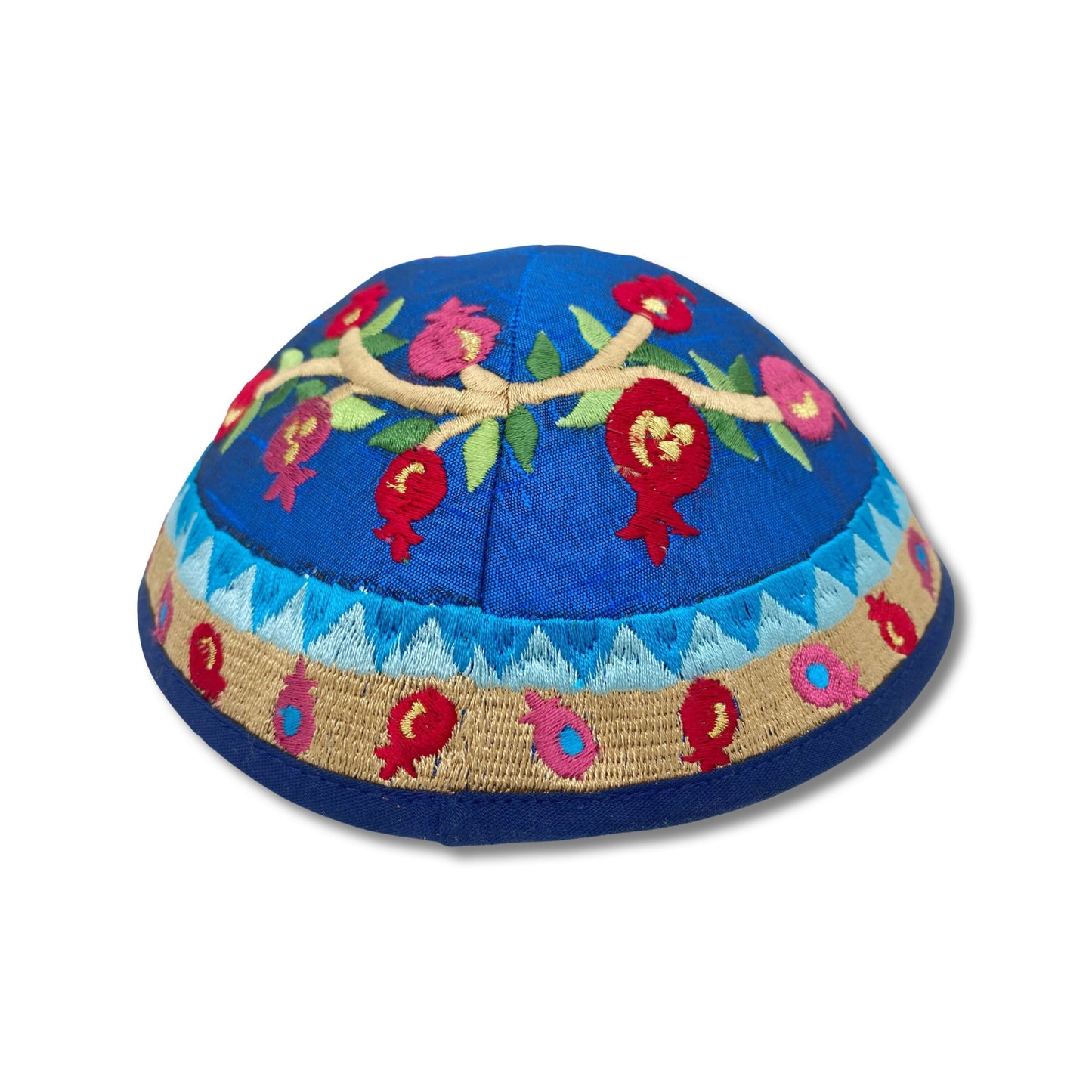 Colorful Pomegranate Embroidered Kippah