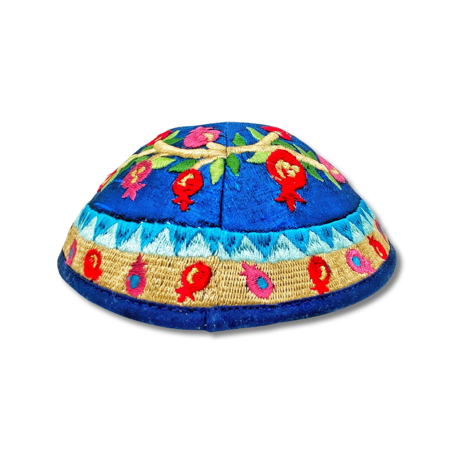 Colorful Pomegranate Embroidered Kippah