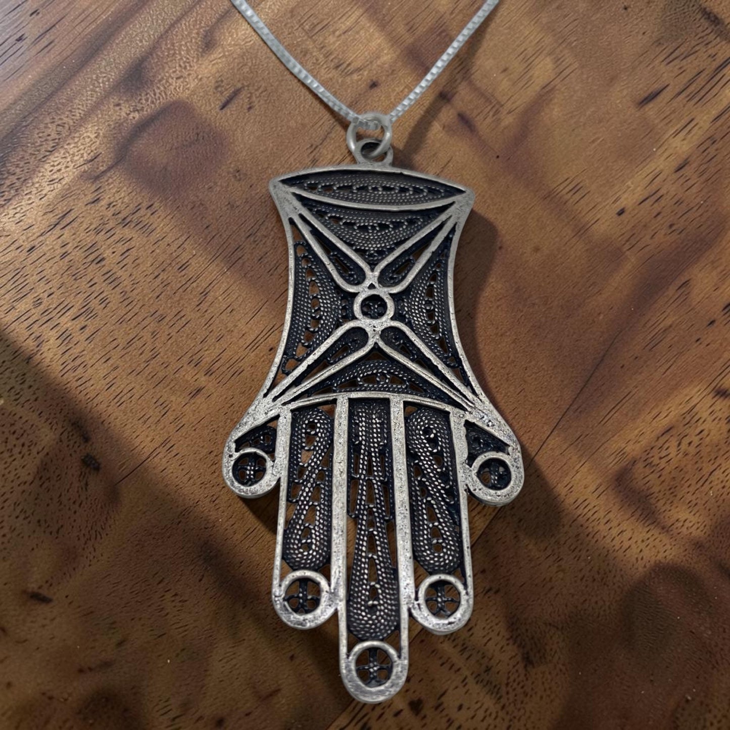 Sterling Silver Hamsa Necklace