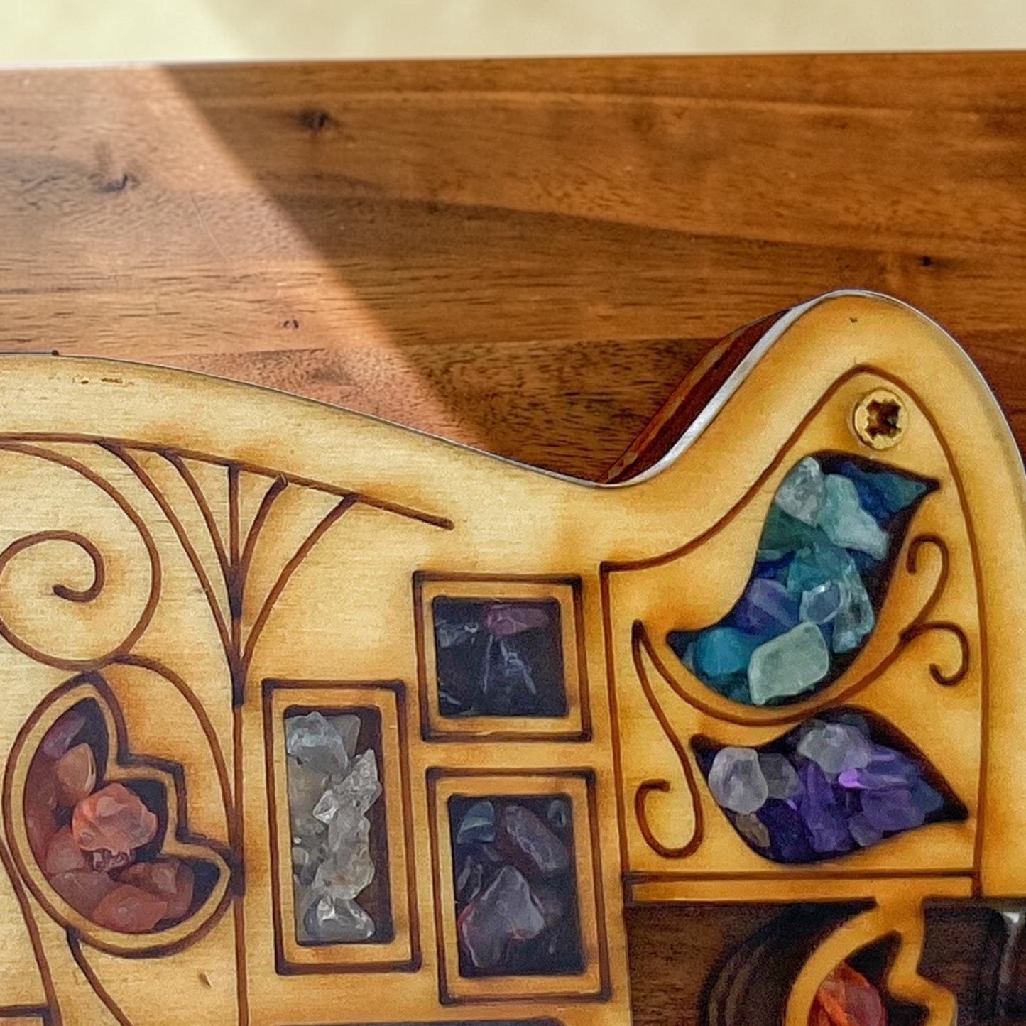 Wood Double Hamsa Home Blessing