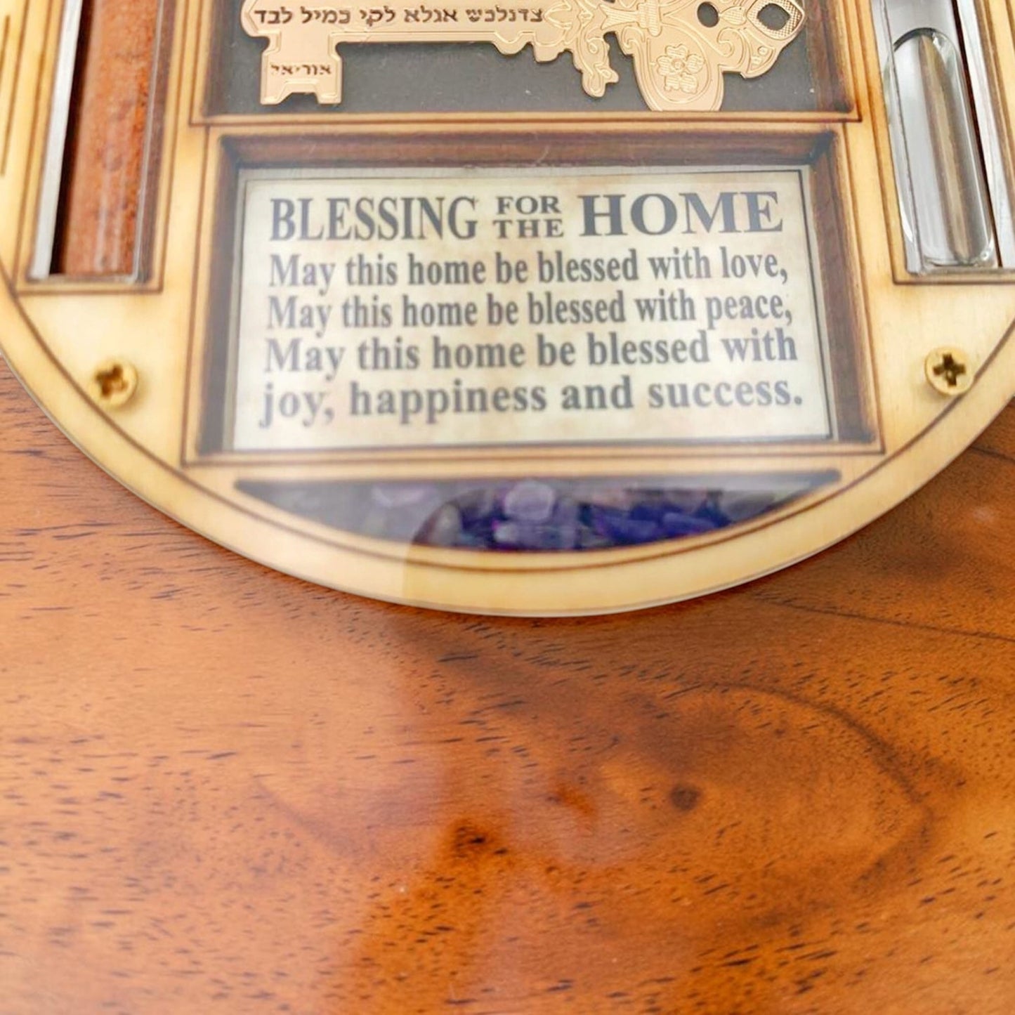 Wooden Hamsa Home Blessing Wall Decor