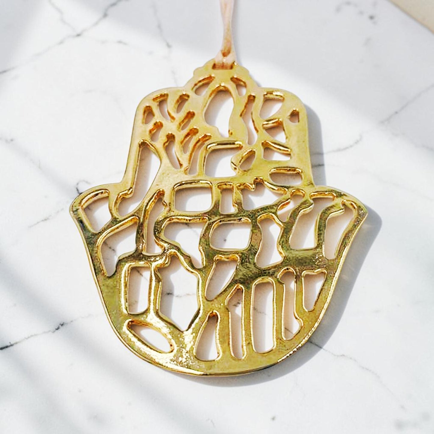 Silver Plated Hamsa Wall Blessing