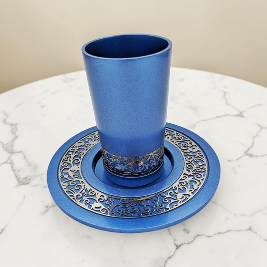 Blue Pomegranate Kiddush Cup
