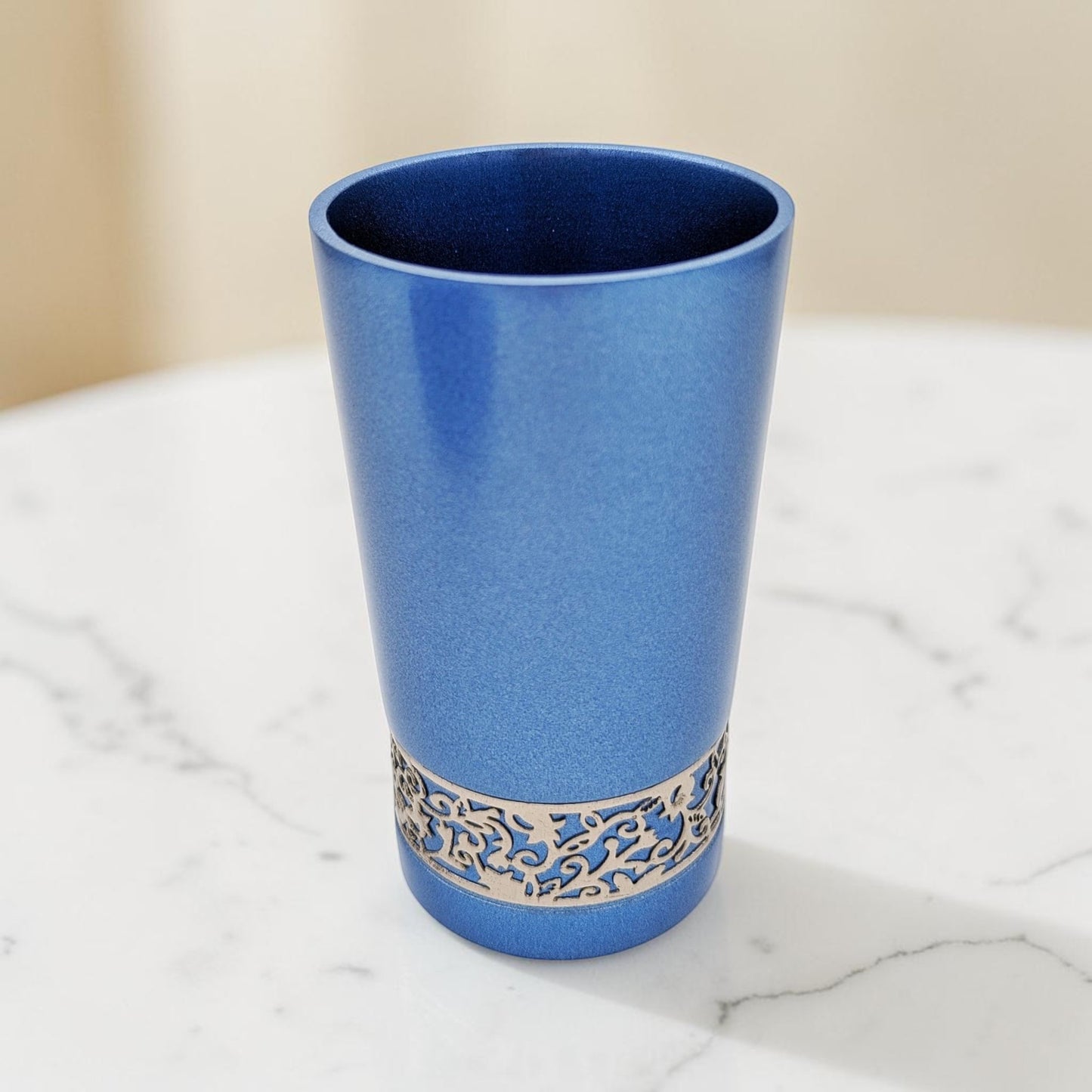 Blue Pomegranate Kiddush Cup