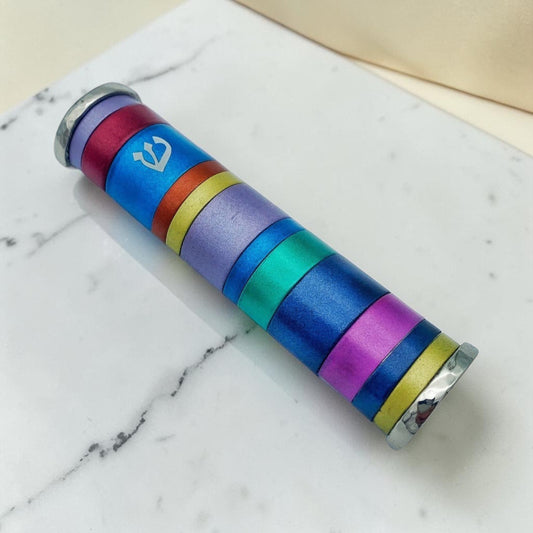 Multicolor Anodized Aluminum Mezuzah Case
