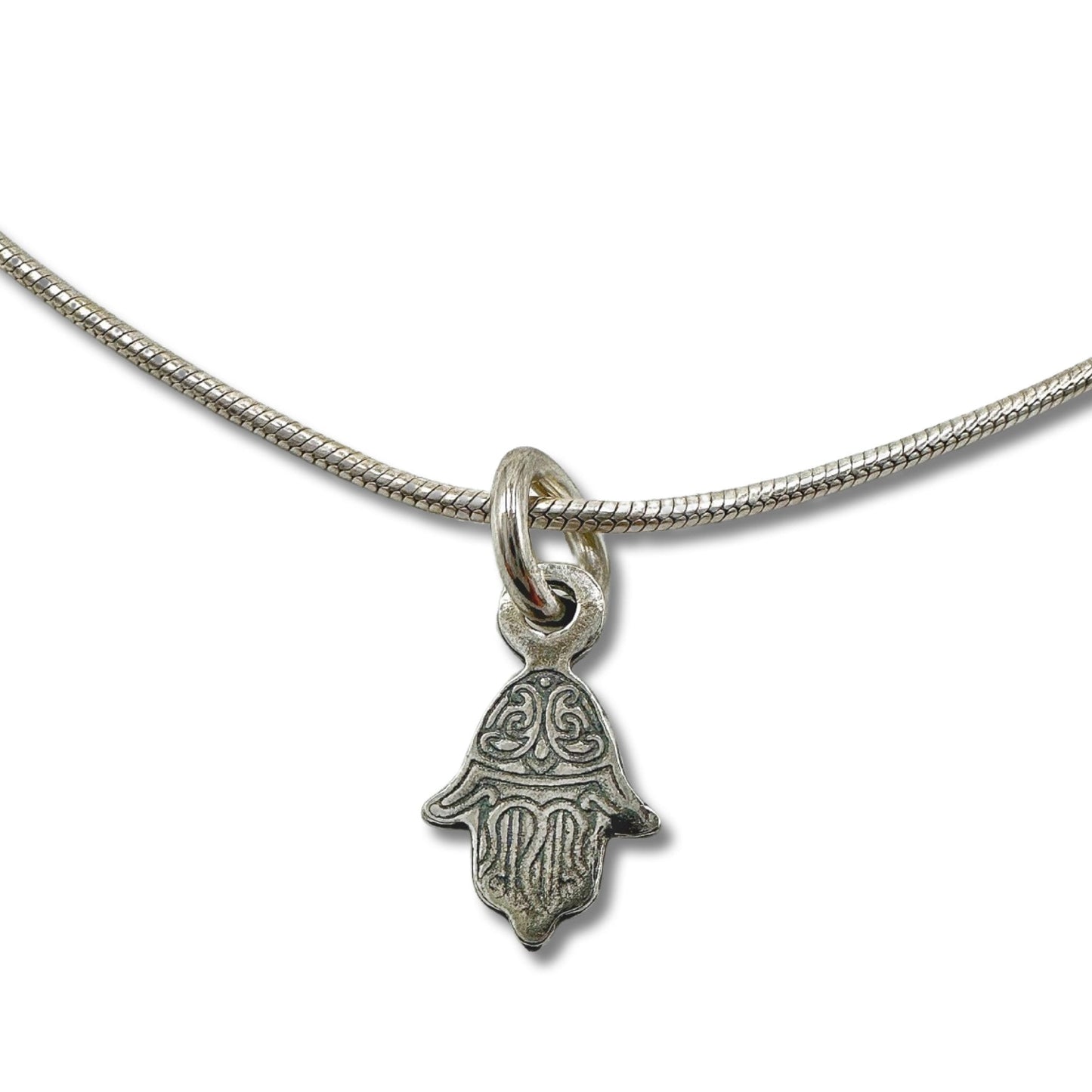 Mini Sterling Silver/Gold Filled Hamsa Necklace/Pendant