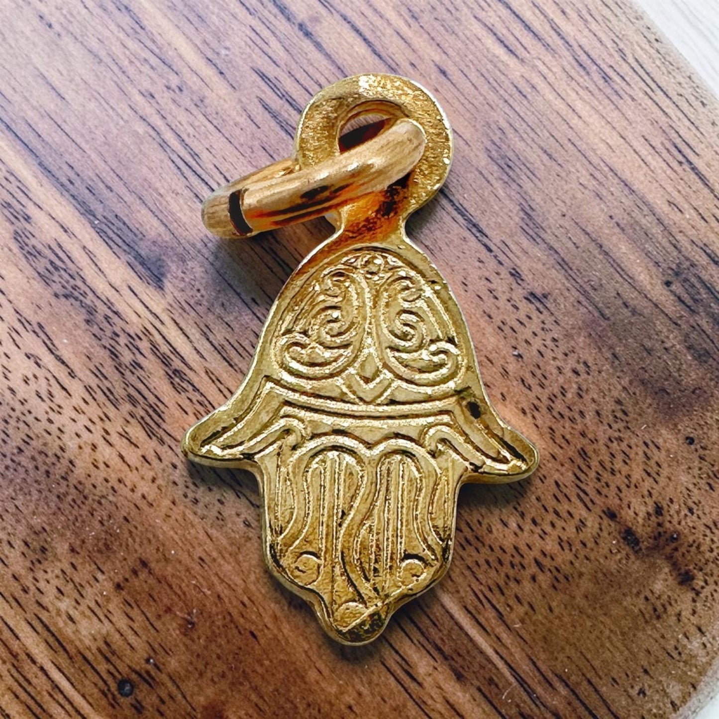 Mini Hamsa Necklace Sterling Silver or Gold Filled