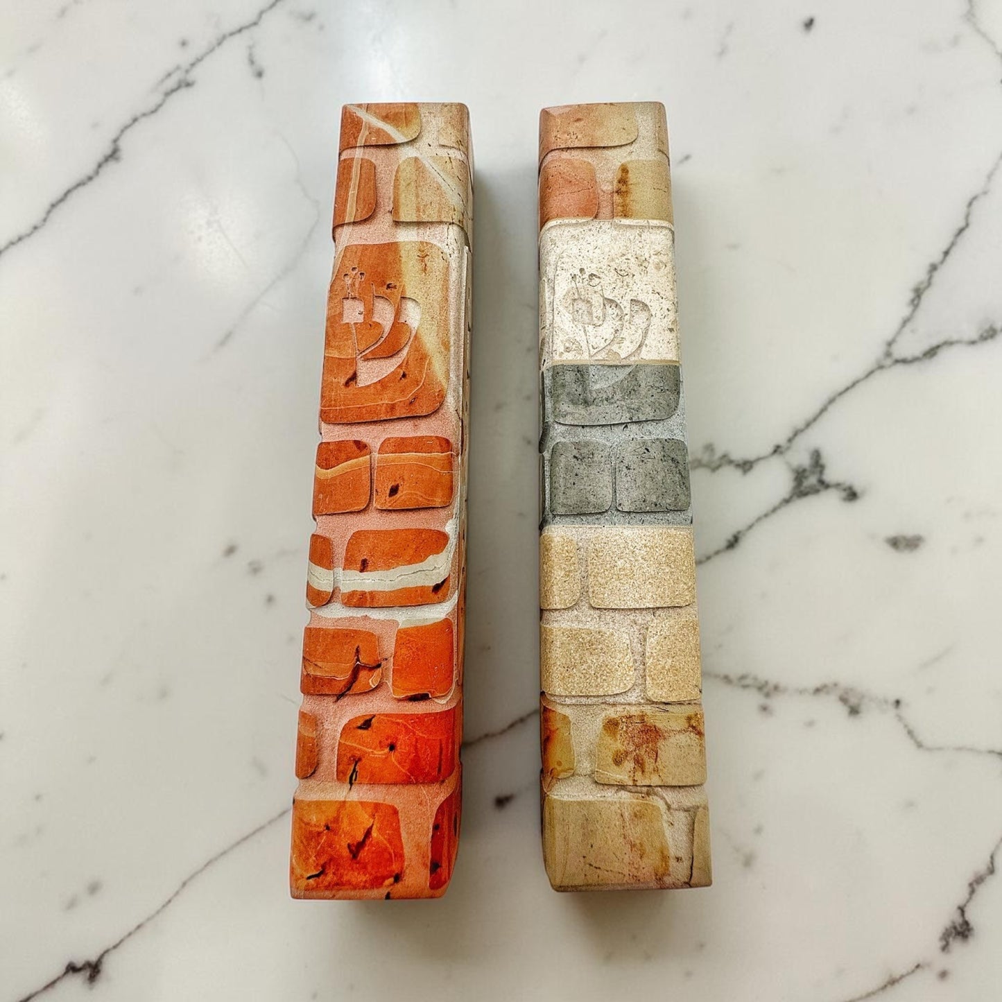 Western Wall Jerusalem Stone Mezuzah Case