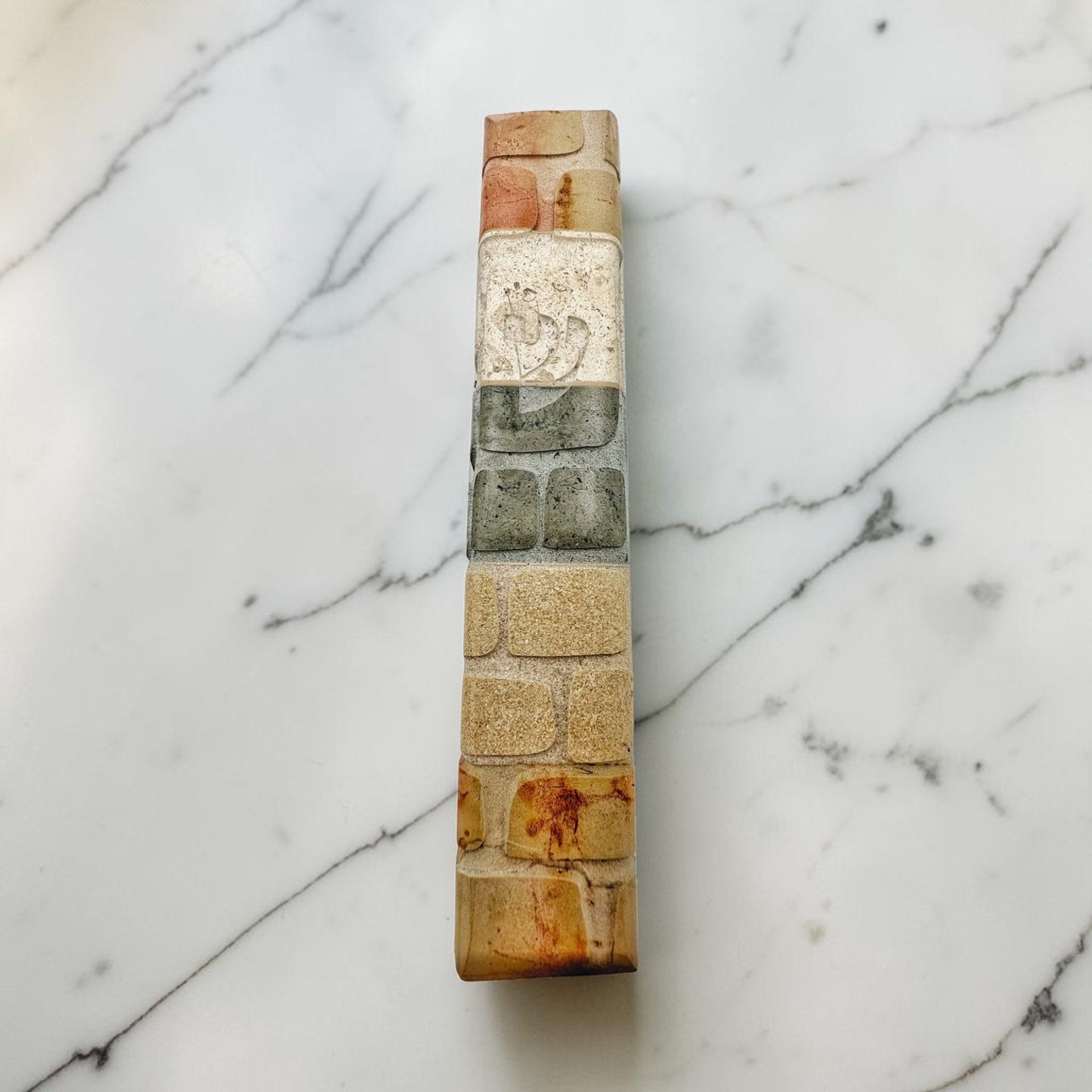 Western Wall Jerusalem Stone Mezuzah Case