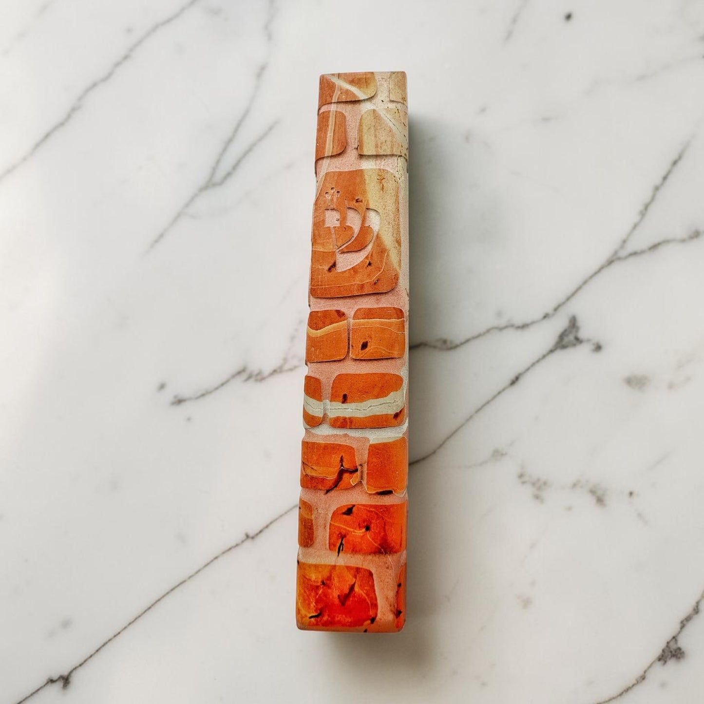Western Wall Jerusalem Stone Mezuzah Case