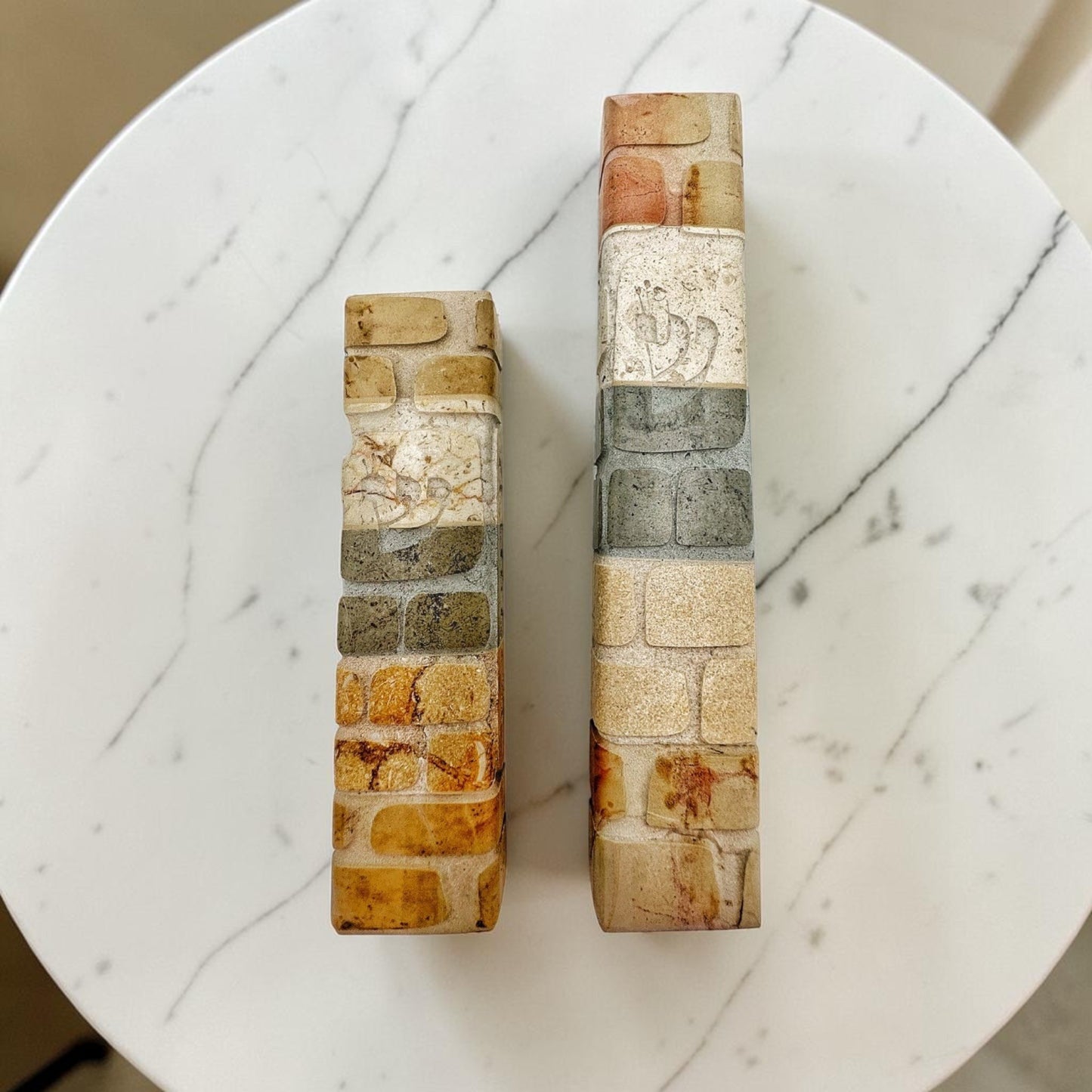 Western Wall Jerusalem Stone Mezuzah Case