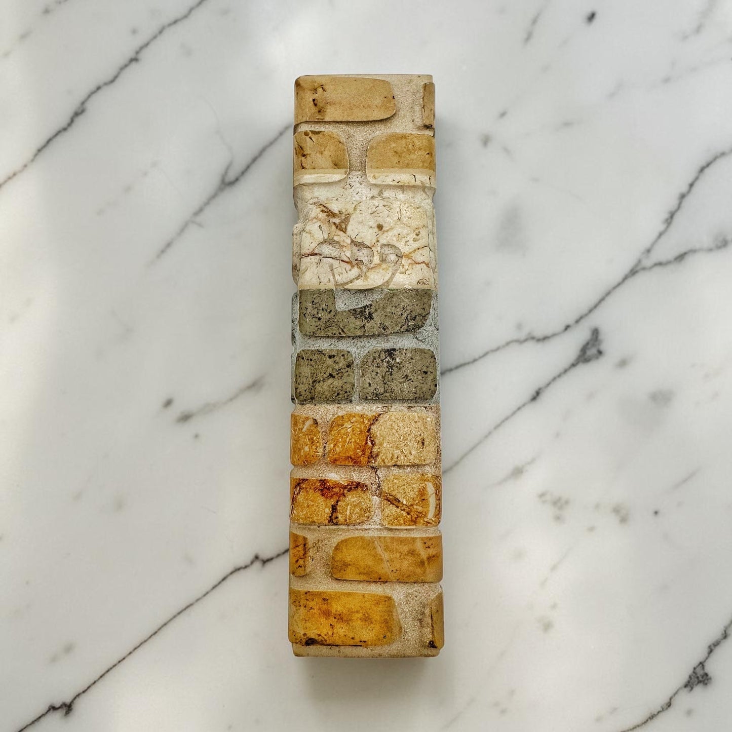 Western Wall Jerusalem Stone Mezuzah Case