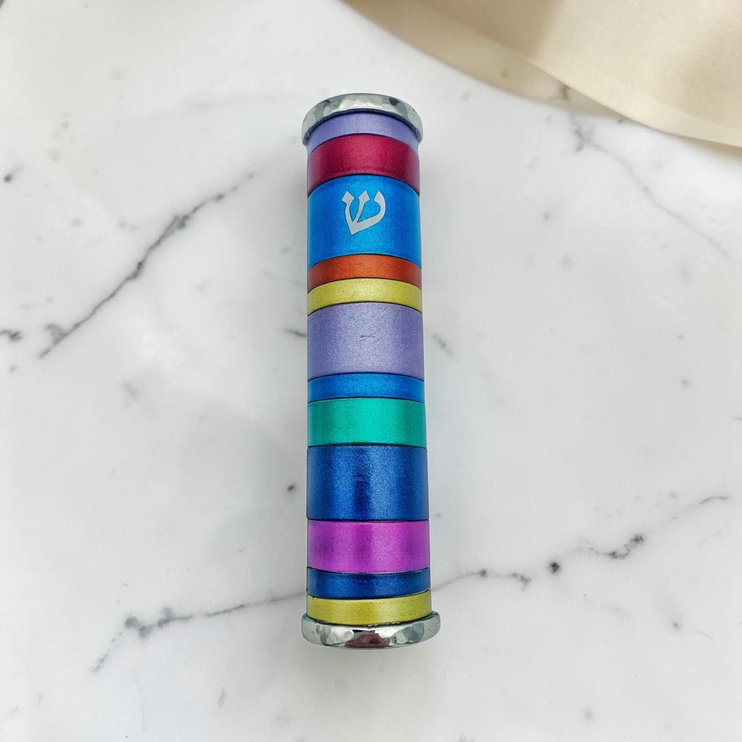 Multicolor Anodized Aluminum Mezuzah Case