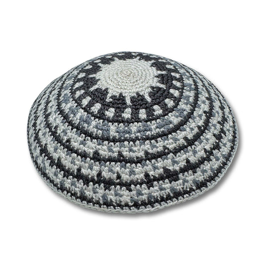 Cotton knitted Hand Made Kippah 14cm