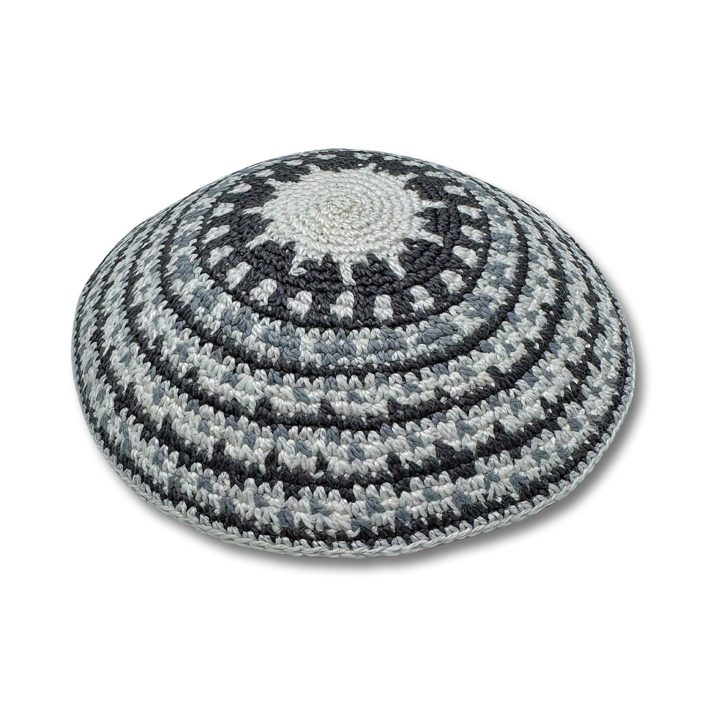 Cotton knitted Hand Made Kippah 14cm