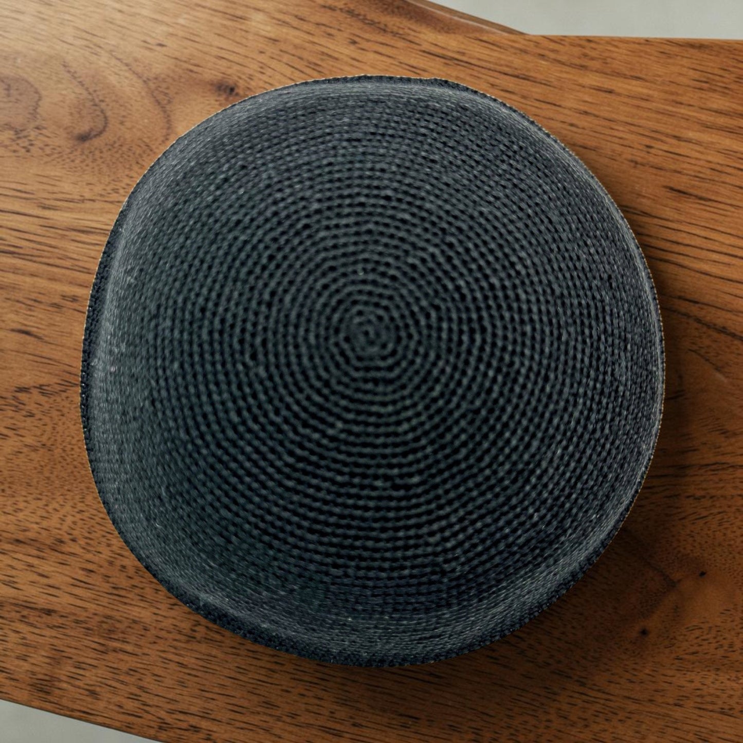 Black Cotton 13cm & 16cm Handmade Knitted Kippah