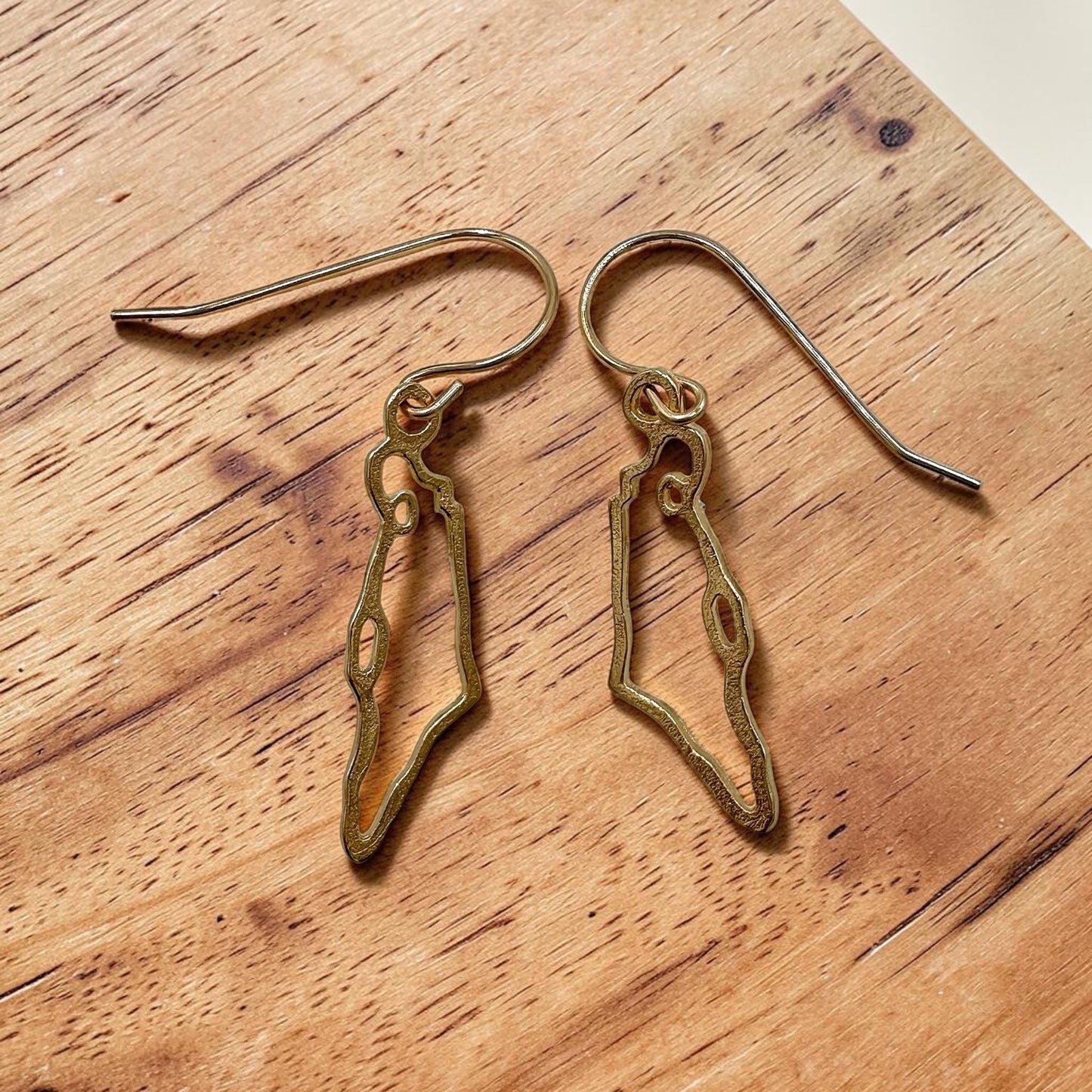 Israel Map Earrings
