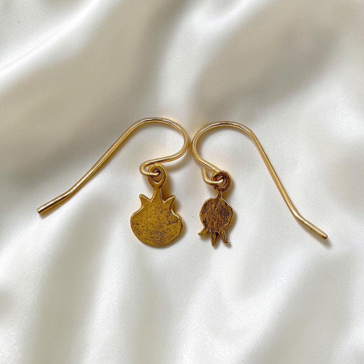 Boucles d'oreilles Grenade en plaqué or