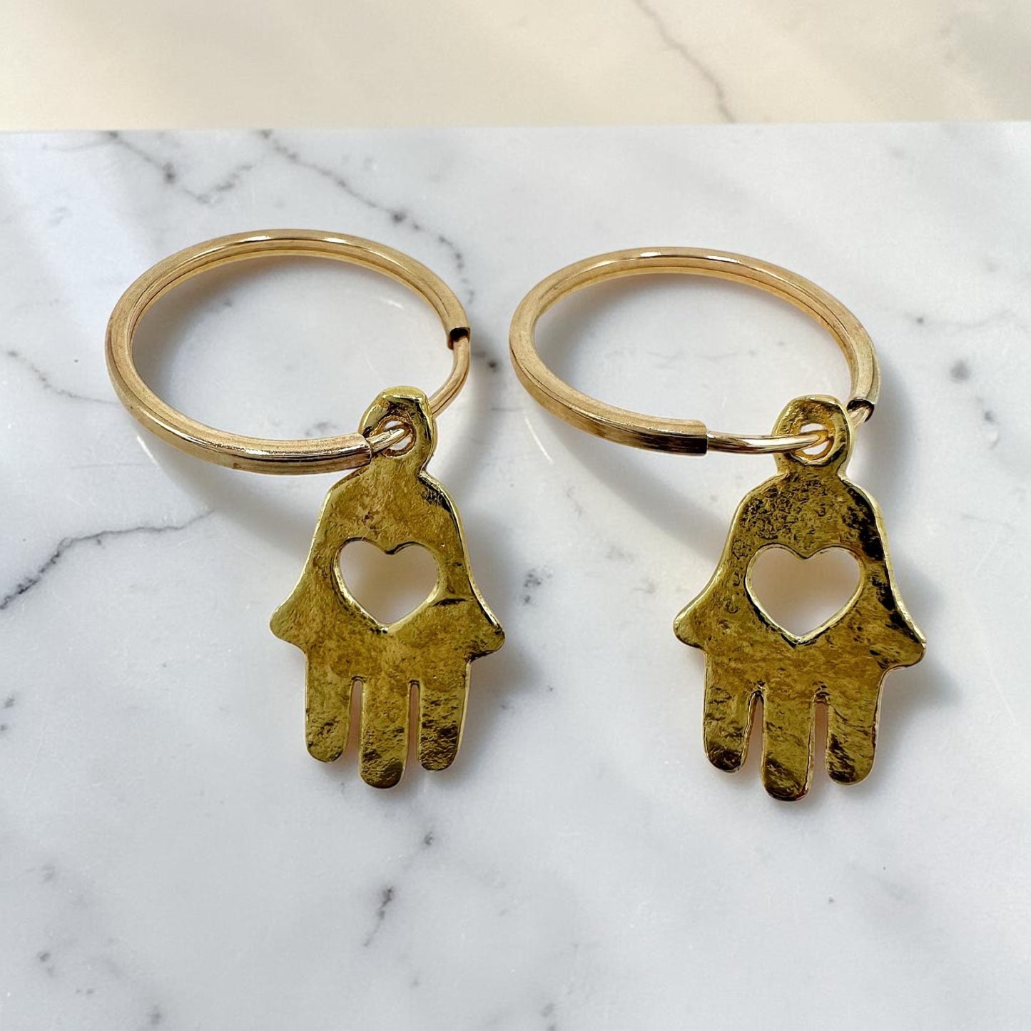 Gold Filled Hamsa Earrings