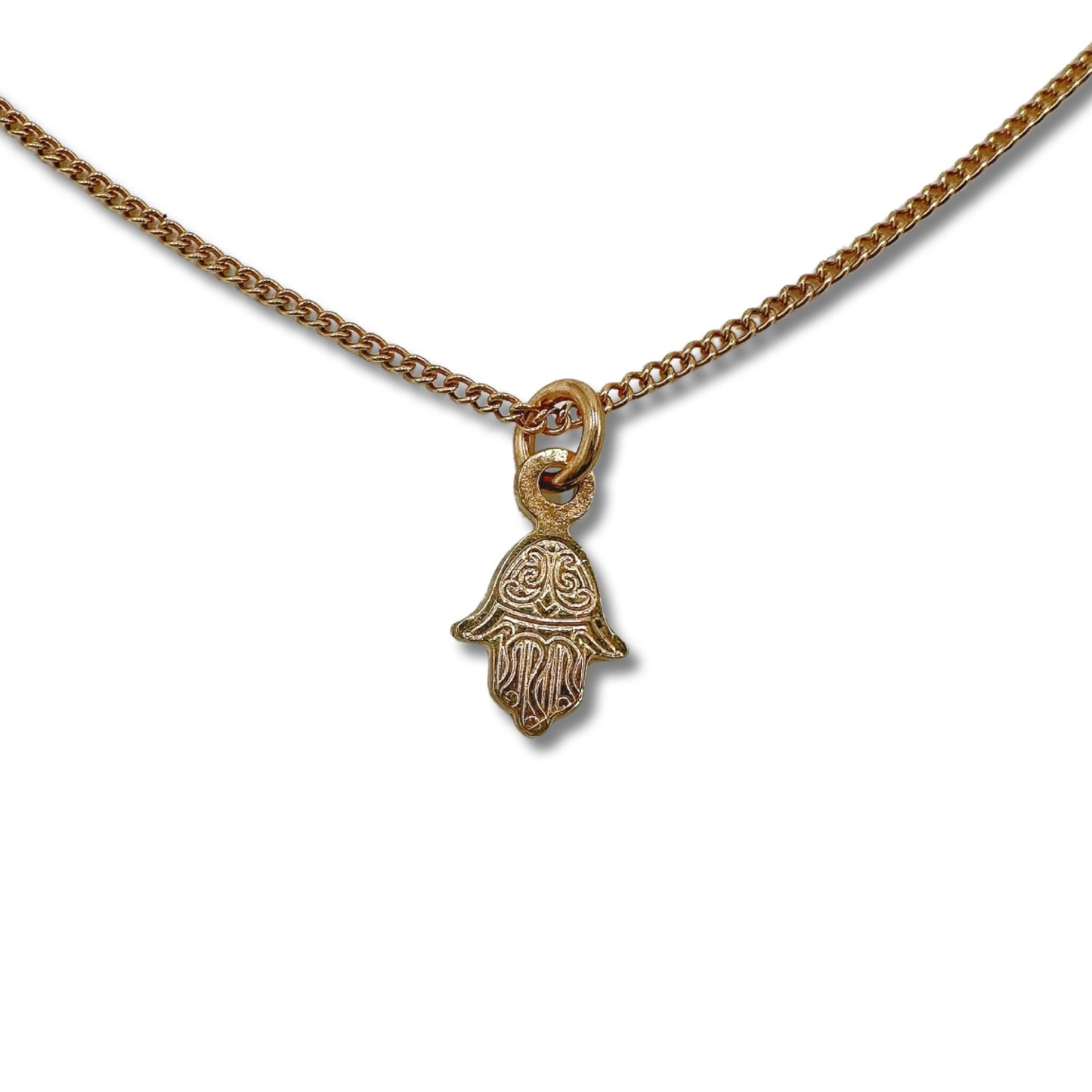 Mini Sterling Silver/Gold Filled Hamsa Necklace/Pendant