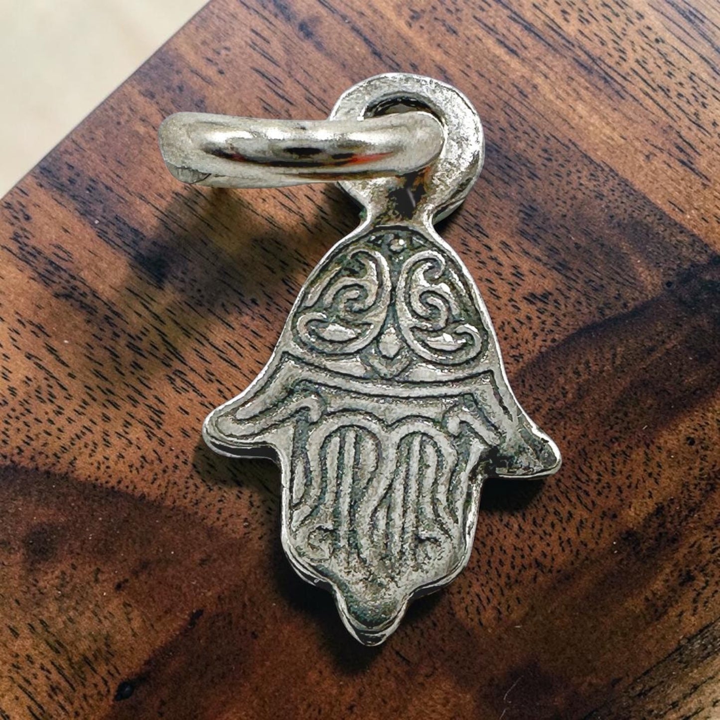 Mini Hamsa Necklace Sterling Silver or Gold Filled