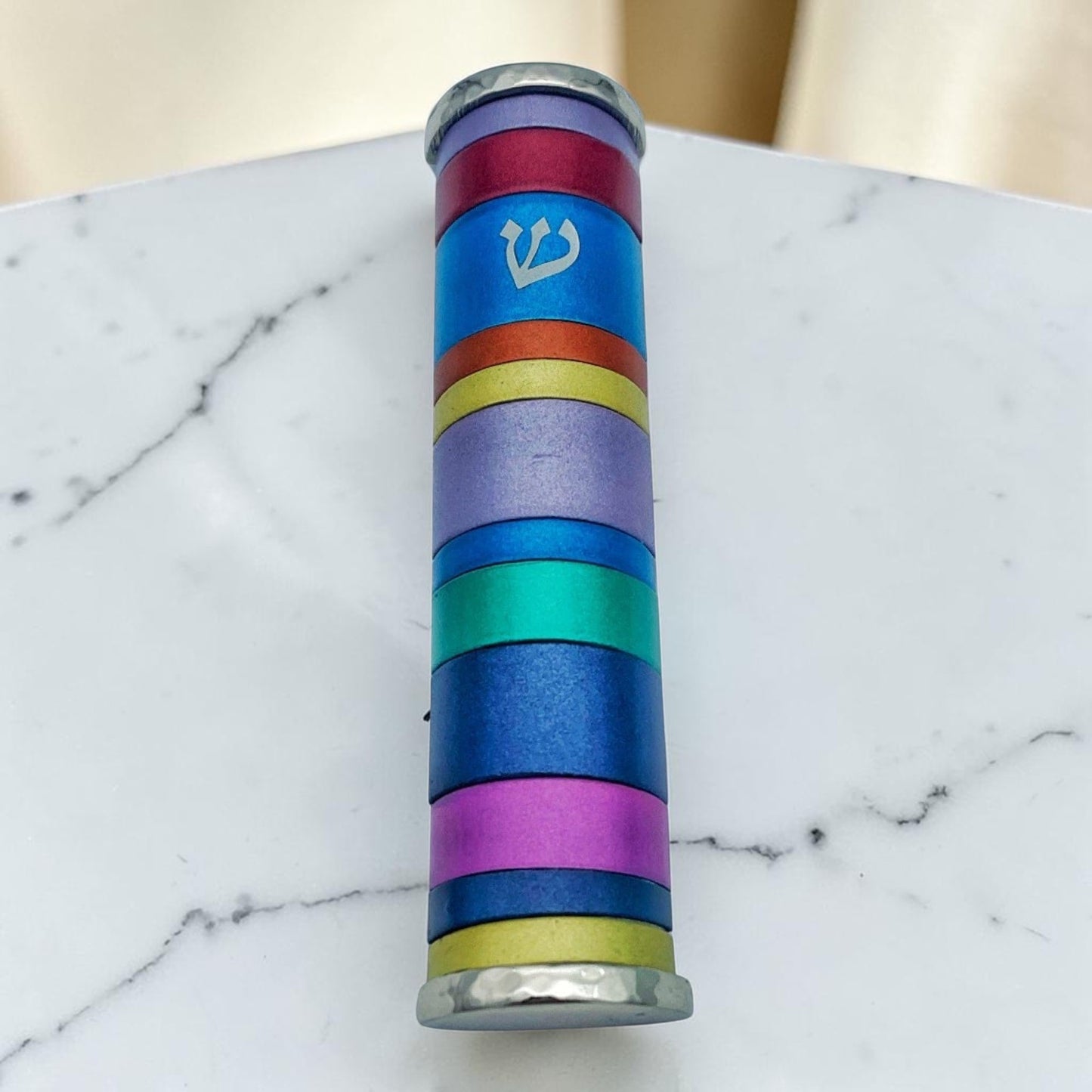 Multicolor Anodized Aluminum Mezuzah Case