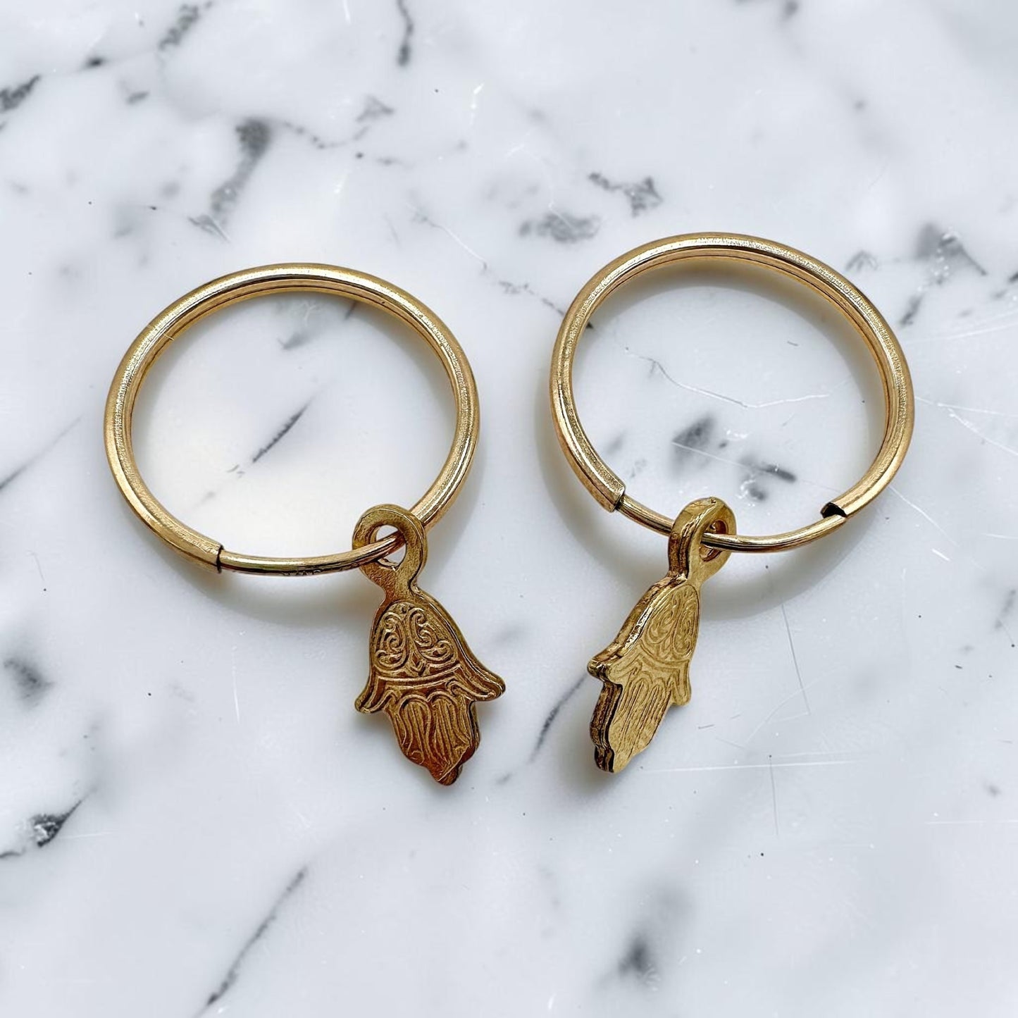 Sterling Silver/Gold Filled Mini Hamsa Earrings