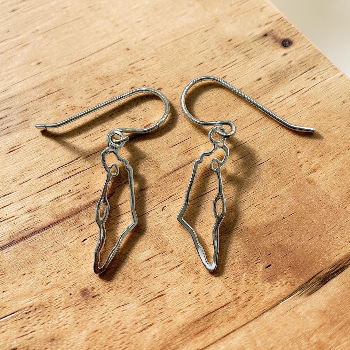 Israel Map Earrings