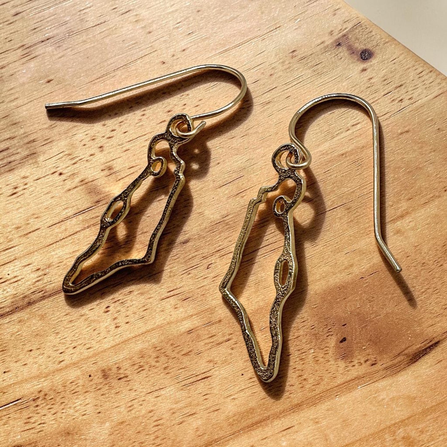 Israel Map Earrings