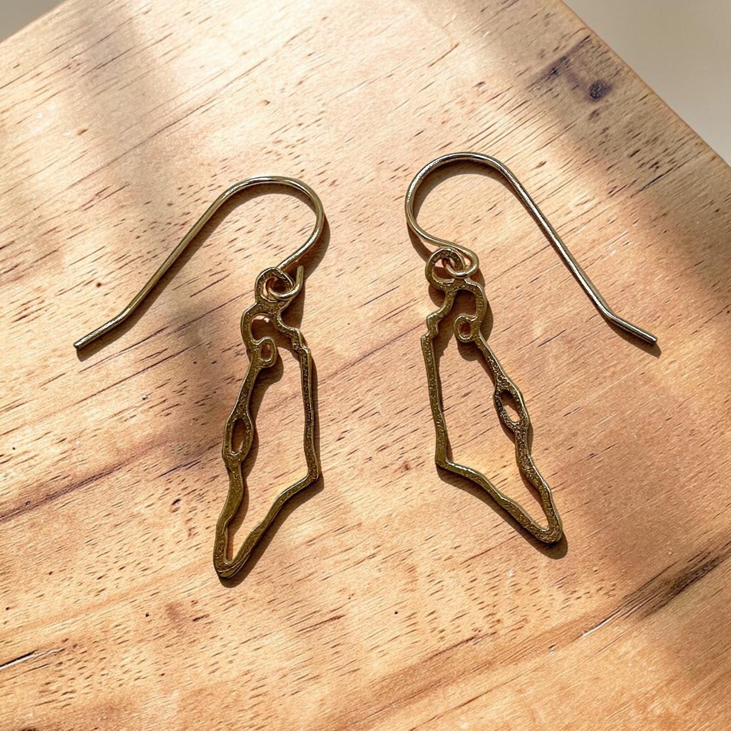 Israel Map Earrings