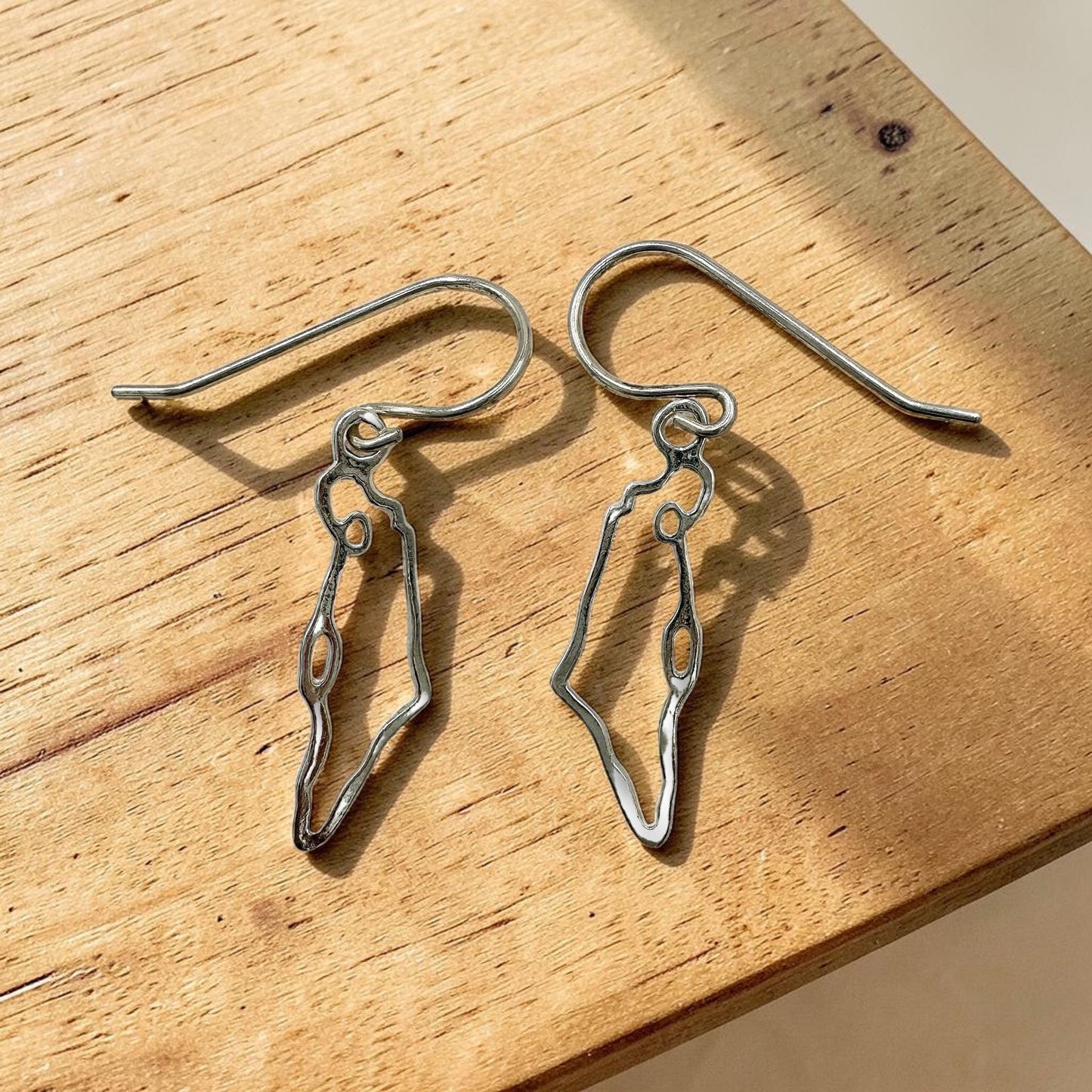 Israel Map Earrings