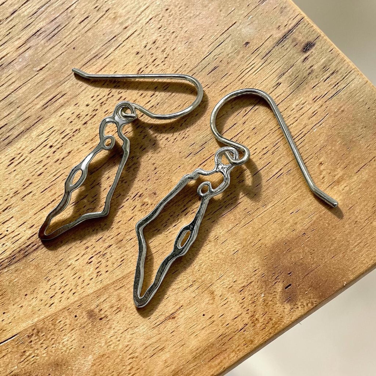 Israel Map Earrings