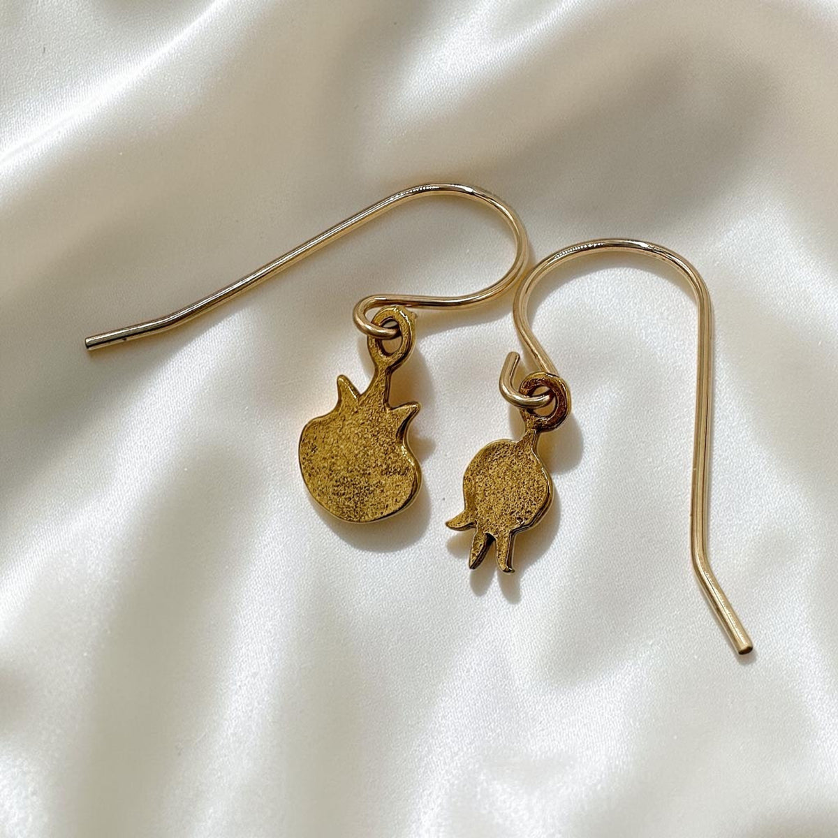 Boucles d'oreilles Grenade en plaqué or