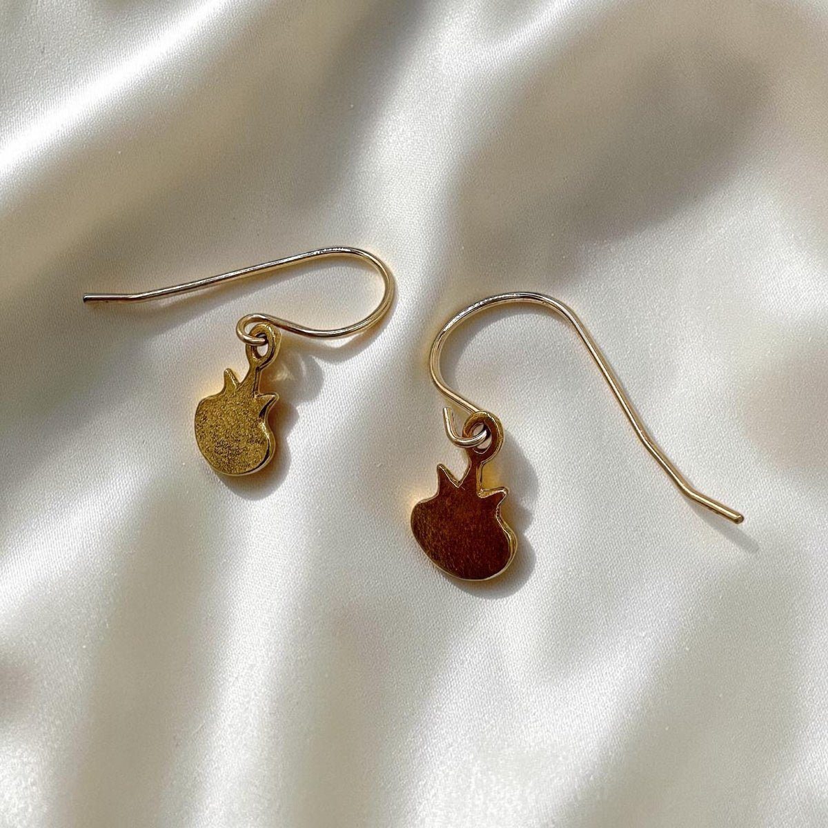 Boucles d'oreilles Grenade en plaqué or