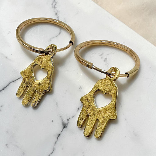 Gold Filled Hamsa Earrings