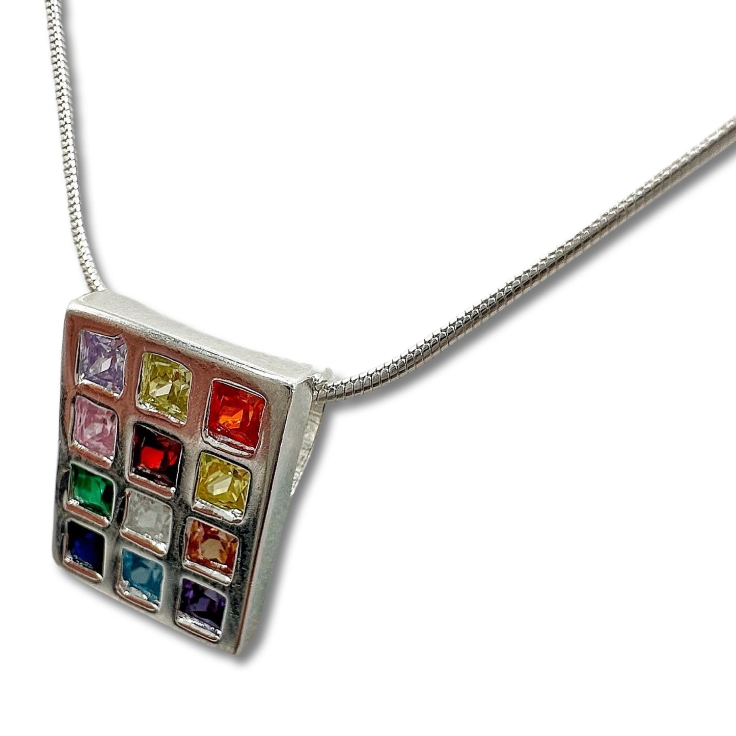 Hoshen Pendant with 12 Tribes Crystals – Sterling Silver Necklace, Biblical Jewish Jewelry, Breastplate of the High Priest, Gift from Israel