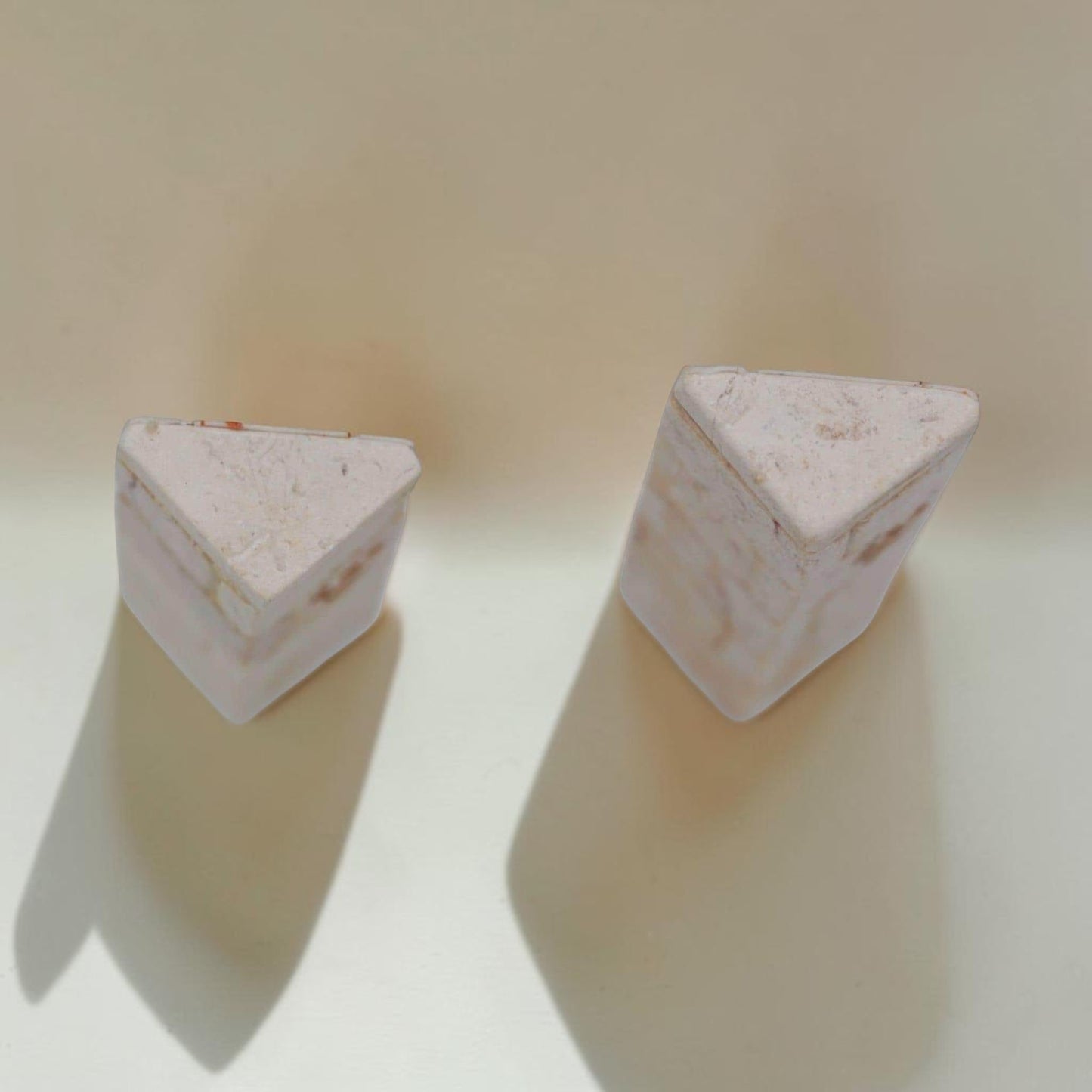 Triangle Jerusalem Stone Mezuzah
