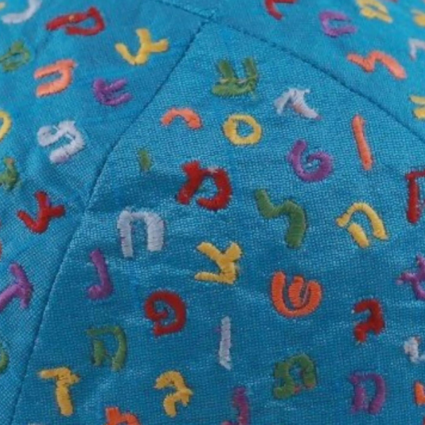 Alphabet Embroidered Kids Kippah