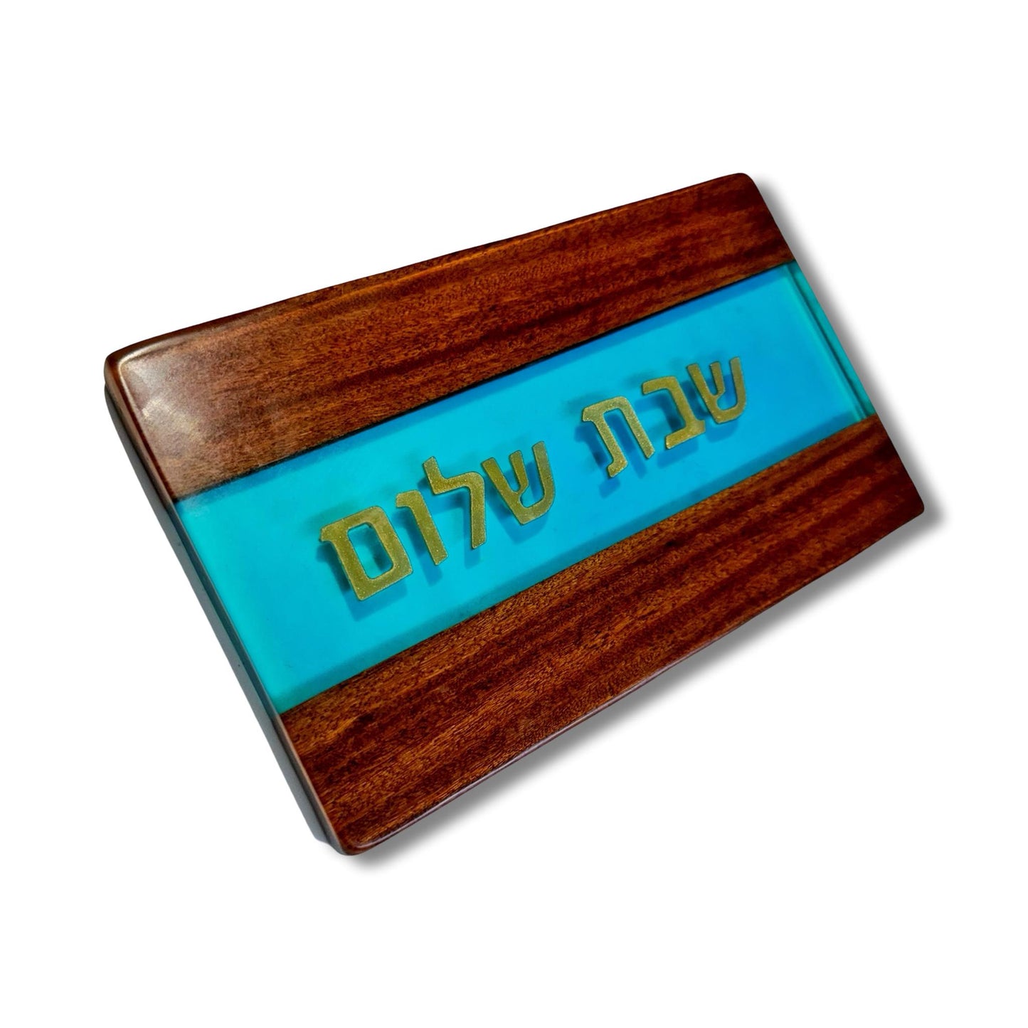 Shabbat Blue Challah Bread Board