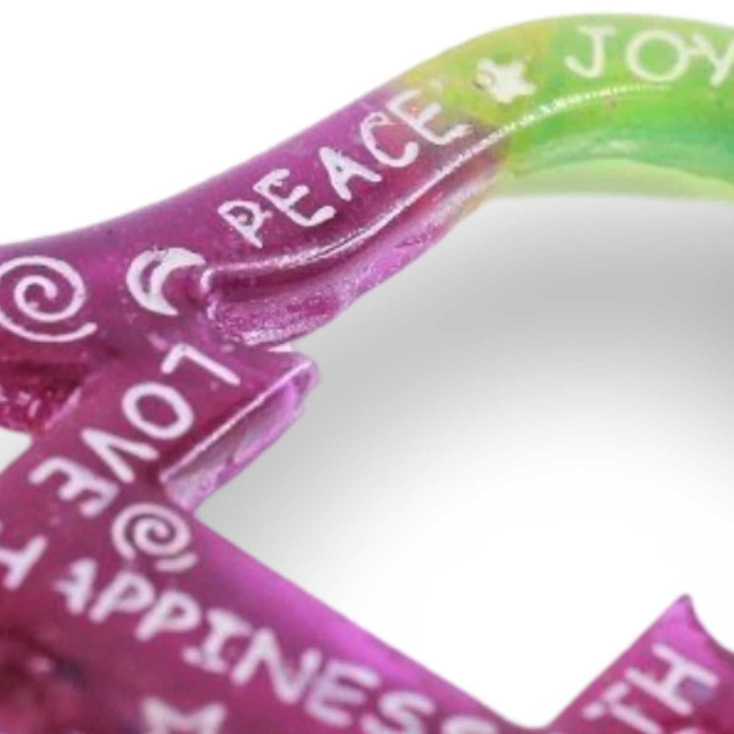 Seven Blessings Hamsa Keychain