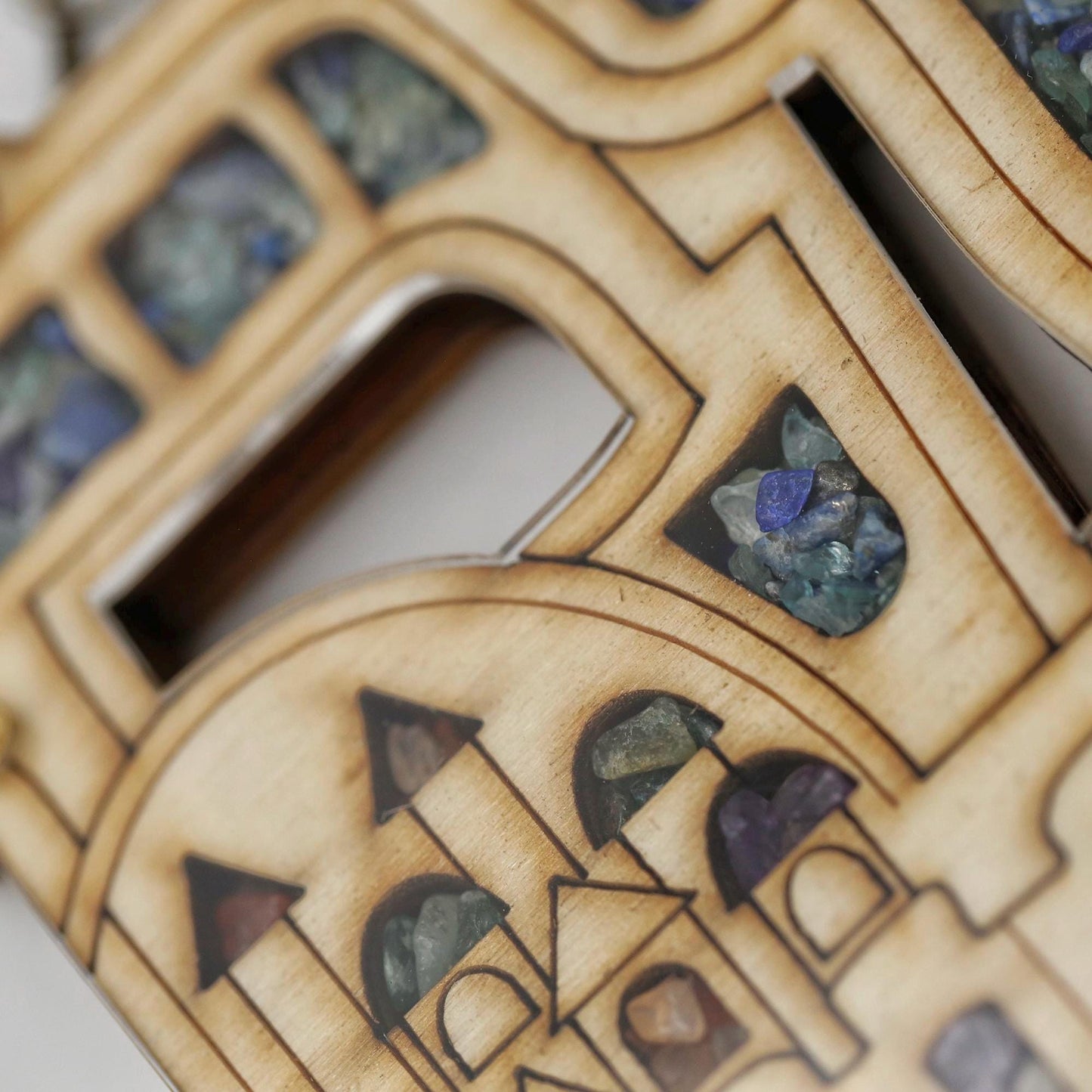 Wooden Shalom Key Hanger Wall Decoration