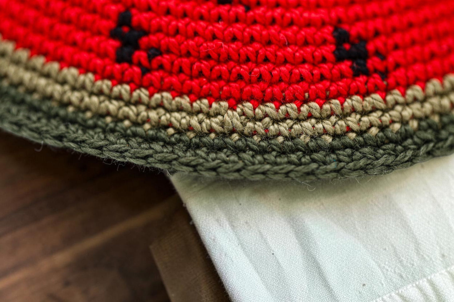 Watermelon Knitted Kids Kippah